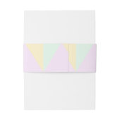 Mute Pastel Geometric Wedding Einladungsbanderole (Rückseitenbeispiel)