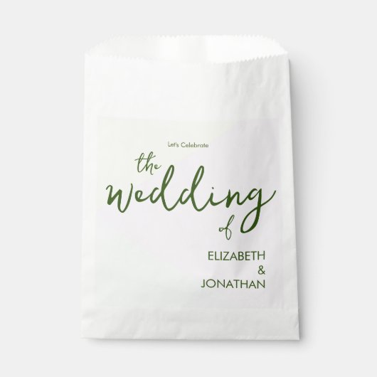 Mute Pastel Geometric Wedding Geschenktütchen (Vorderseite)