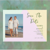 Mute Pastel Geometric Wedding Save The Date