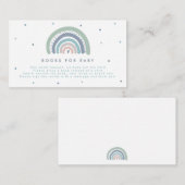 Mute Pastel Rainbow Baby Duschbücher Begleitkarte (Vorne/Hinten)