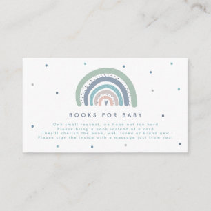 Mute Pastel Rainbow Baby Duschbücher Begleitkarte