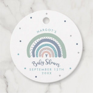 Mute Pastel Rainbow Baby Dusche Geschenkanhänger