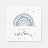 Mute Pastel Rainbow Baby Dusche Serviette (Vorderseite)