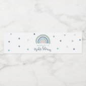 Mute Pastel Rainbow Baby Dusche Wasserflaschenetikett (Einzelnes Label)