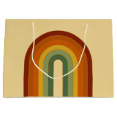 Mute Retro Groovy Layered Regenbogen Ästhetik Große Geschenktüte (Vorderseite)
