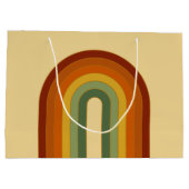 Mute Retro Groovy Layered Regenbogen Ästhetik Große Geschenktüte (Rückseite)