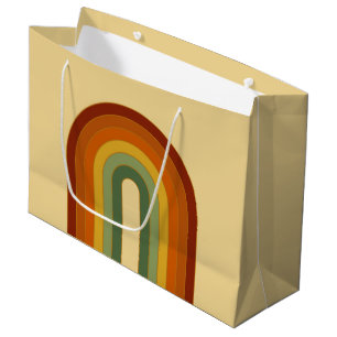 Mute Retro Groovy Layered Regenbogen Ästhetik Große Geschenktüte
