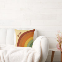 Mute Retro Layered Groovy Rainbow Name