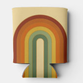 Mute Retro Seventies Groovy Layered Regenbogen Dosenkühler (Rückseite)
