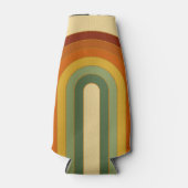 Mute Retro Seventies Groovy Layered Regenbogen Flaschenkühler (Vorderseite)