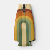Mute Retro Seventies Groovy Layered Regenbogen Flaschenkühler (Rückseite)