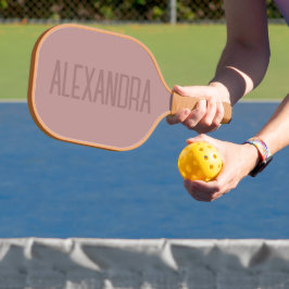 Mute rosa Moderne Name Pickleball Paddel Schläger