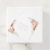 Mute Rose Pampas Terracotta Boho Wedding Vielen Da Geschenkanhänger (Beispiel)