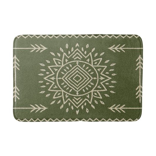 Mute Sage Green Badezimmer Mat Badematte (Vorderseite)