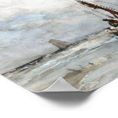 Mute Sailboat Aquarellmalerei Poster (Ecke)