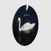 Mute Swan Acrylschmuck Ornament (Vorderseite)