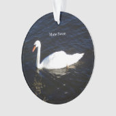 Mute Swan Acrylschmuck Ornament (Vorderseite)