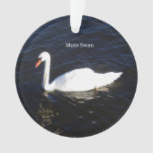Mute Swan Acrylschmuck Ornament (Vorderseite)