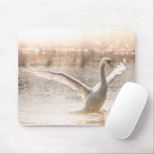 Mute Swan am Morgen Licht Mousepad (Mit Mouse)