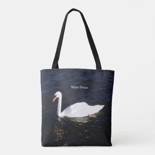 Mute Swan auf der ganzen Tasche (Rückseite)