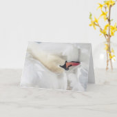 Mute Swan Blank Note Card Karte (Gelbe Blume)