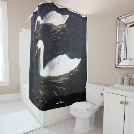 Mute Swan Duschvorhang (Beispiel)