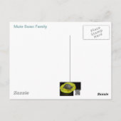 Mute Swan Famly Postkarte (Rückseite)