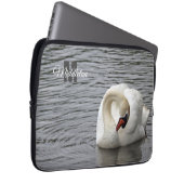 Mute Swan Fotomonogramm Laptopschutzhülle (Vorne Rechts)