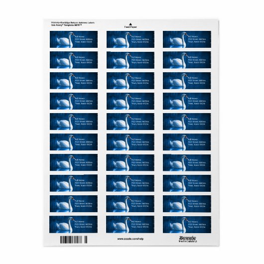 Mute Swan Mailing Label (Vorne)