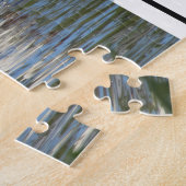 Mute Swan mit Blue Stripes Jigsaw Puzzle (Seite)