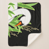 Mute Swan On Black Sherpadecke (Vorderseite)