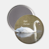 Mute Swan Relaxmagnet Magnet (Vorderseite/Rückseite)