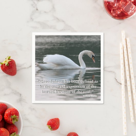 Mute Swan Serviette (Beispiel)