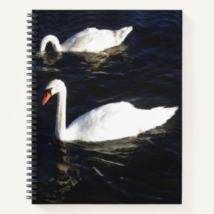 Mute Swans Notebook Notizblock