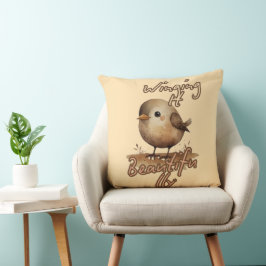 Mute Tiny Whimsical Bird Kissen