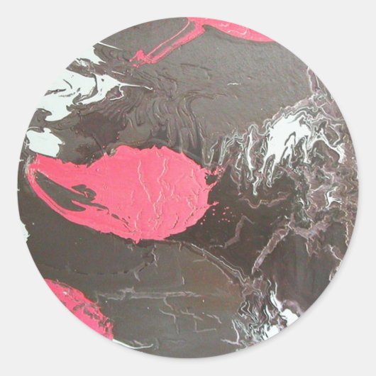 Mute Tropfen Orbs Runder Aufkleber (Vorderseite)