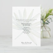Mute Tropische Hochzeitsstimmung Probe Einladung (Stehend Vorderseite)
