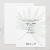 Mute Tropische Hochzeitsstimmung Probe Einladung (Vorne/Hinten)