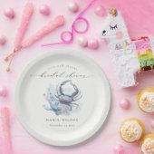 Mute Unterwasser-Krebskorbe Nautisches Brautparty Pappteller (Party)