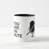 MUTE Zwei-Tonen-Kaffee-Tasse Tasse (Zentrum)
