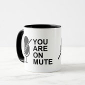 MUTE Zwei-Tonen-Kaffee-Tasse Tasse (Vorderseite Links)