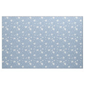 Muted Blue And White Wildflower Pattern Stoff (Fat Quarter (45,7 x 55,9 cm))