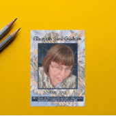 Muted Blue Sunflower Art | Photo | Funeral     Programm