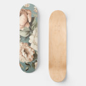 Muted Botanical Dream Skateboard (Vorderseite)