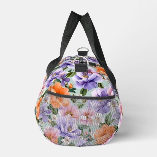 Muted Colorful Flowers Boho flower  Duffle Bag (Rechts)