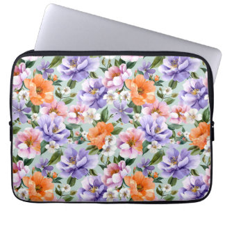 Muted Colorful Flowers Boho flower  Laptopschutzhülle