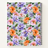 Muted Colorful Flowers Boho flower Notizblock (Rückseite)