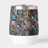 Muted Earthy Folk Art Patchwork Quilt (Vorderseite)