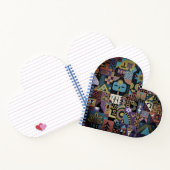 Muted Earthy Folk Art Patchwork Quilt Notizblock (Innenseite)