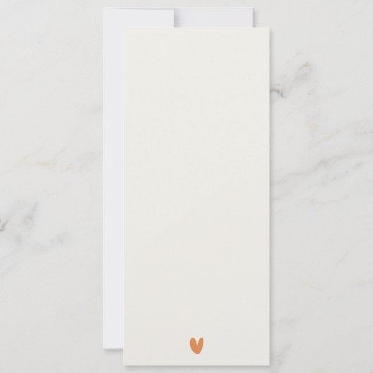 Muted Fall Autumn Landscape Wedding Menu Card Einladung (Rückseite)